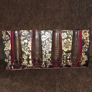 Christian Siriano Set of 4 Glass Flutes